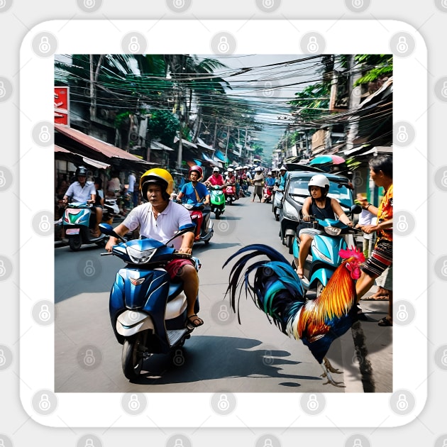 Philippines Scooter Scene Sticker by CreativePhil